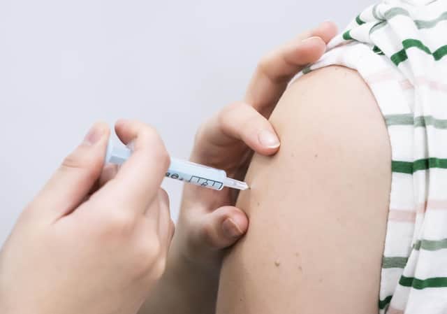 Flu jab numbers fall.