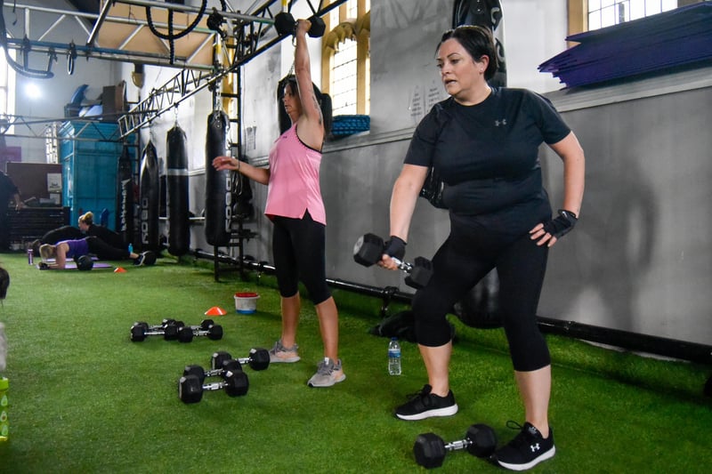 People enjoying physical training sessions inside at STK Fitness in South Tyneside