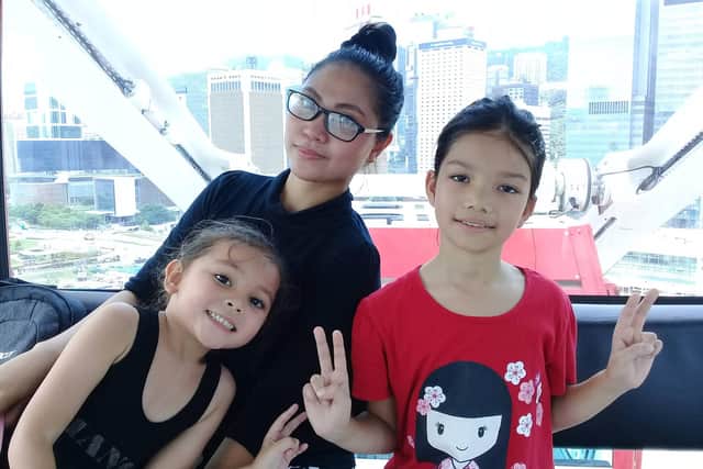 Rizza Gibas is currently stuck in the Philippines and hasn't seen her daughters for four months.