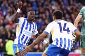 Yankuba Minteh in action for Brighton. 