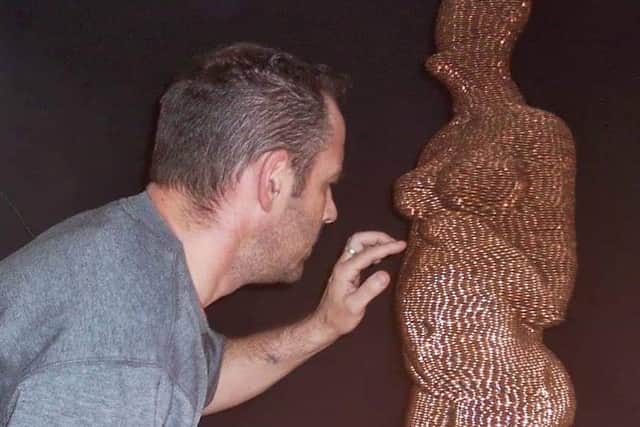 Coin sculpture by artist Jay Bryant