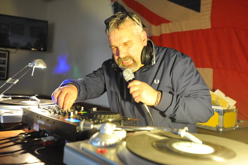 DJ Taffy Turner at the Hartlepool Music Weekender Northern Soul event, at Hartlepool Rovers Rugby Club in 2018.