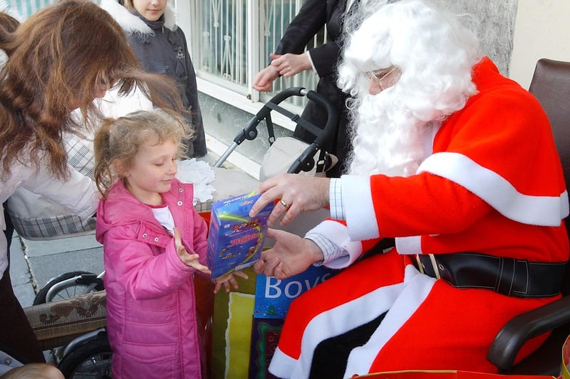 Santa paid a visit to the Hartlepool market 15 years ago. Does this bring back happy memories?