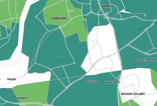 In the seven days up to June 1, Hebburn South recorded a case rate of 30.7 per 100,000 people. A total of three cases were recorded - no change from the previous week.