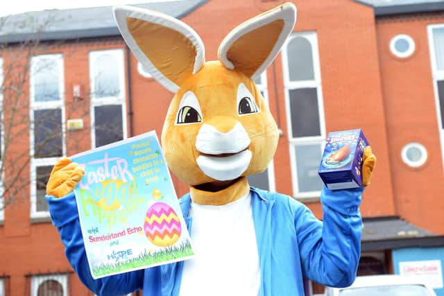 Please help the Easter Bunny give needy kids a boost