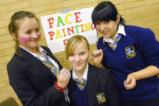 Jarrow School students organised all sorts of events for Children In Need in 2008 including an auction and face painting.