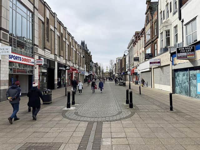 King Street, South Shields, during the early stages of the national lockdown.