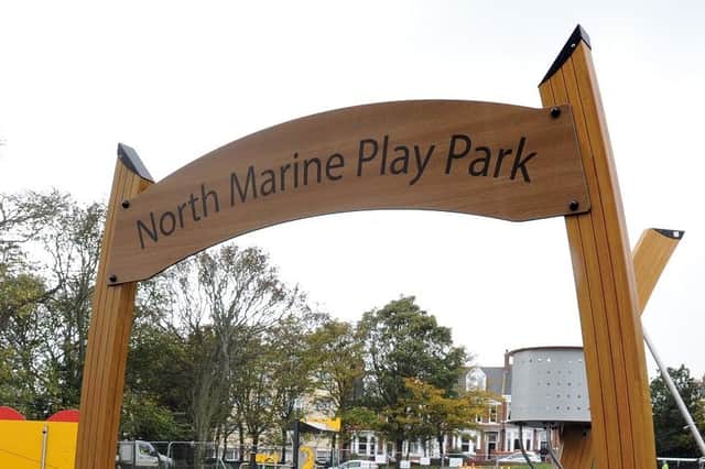 The new play area at North Marine Park, South Shields