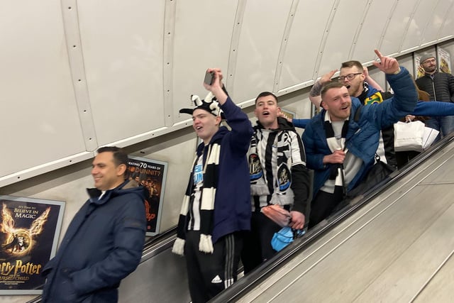 Newcastle United fans, picture by Frank Reid.
