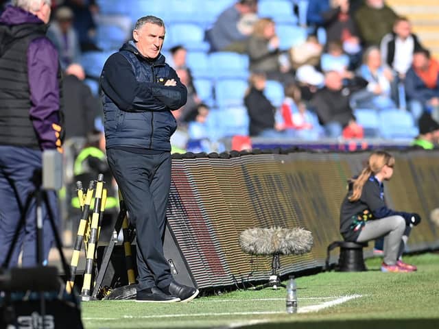 Sunderland head coach Tony Mowbray.