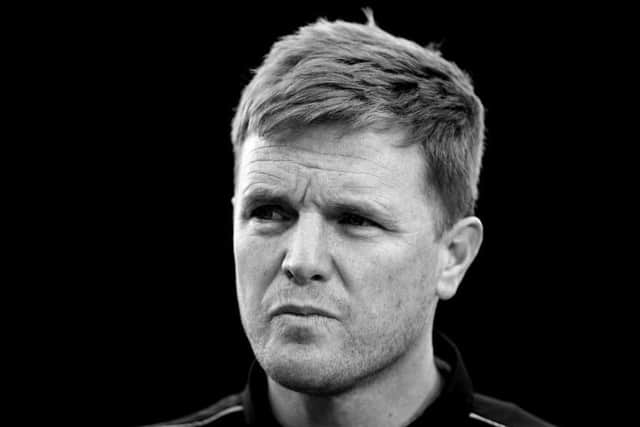 Eddie Howe, Manager of Newcastle United looks on during the Premier League match between Newcastle United and Wolverhampton Wanderers at St. James Park on April 08, 2022 in Newcastle upon Tyne, England. (Photo by Naomi Baker/Getty Images)