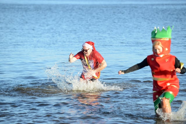 Fundraiser all smiles as he makes a splash at the Boxing Day Dip