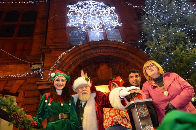 The Jarrow Christmas lights switch-on, featuring local hero Taz Ali from the Scotch Estate.