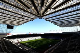 NEWCASTLE UPON TYNE, ENGLAND - SEPTEMBER 21: A general view inside the ground prior to the Premier League match between Newcastle United and Brighton & Hove Albion at St. James Park on September 21, 2019 in Newcastle upon Tyne, United Kingdom. (Photo by Dan Istitene/Getty Images)