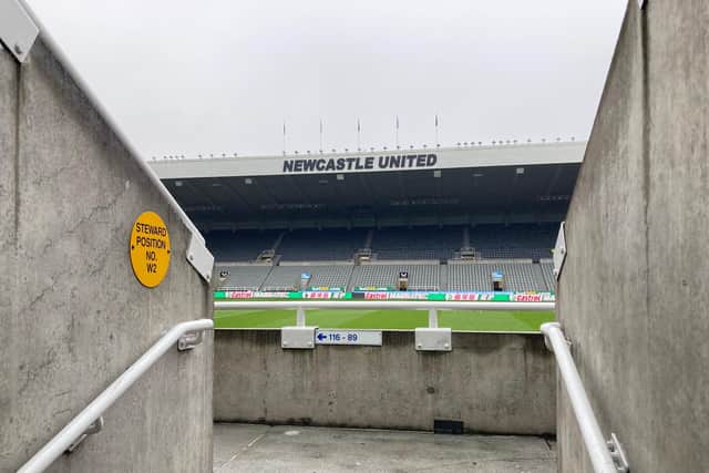 St James's Park without the Sports Direct signs.