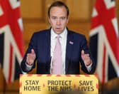 Health Secretary Matt Hancock during a media briefing in Downing Street, London, on coronavirus (COVID-19). PA Photo.