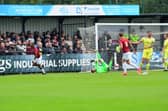 Dylan Mottley-Herny celebrates after scoring against Scunthorpe United in the FA Cup 4th Qualifying Round