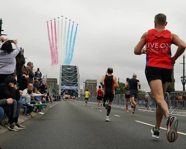 The Red Arrows are returning to the Great North Run. (Photo by Ian Forsyth/Getty Images)