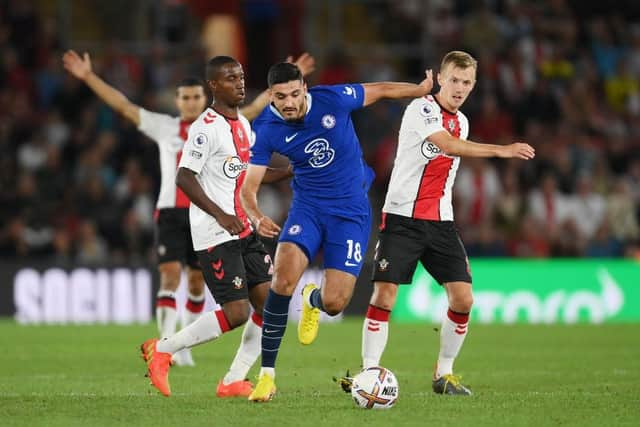 Chelsea striker Armando Broja has been linked with a move to AC Milan in January. (Photo by Mike Hewitt/Getty Images)