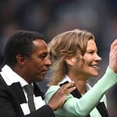 Former Newcastle United board member Majed Al Sorour with co-owner Amanda Staveley last May.