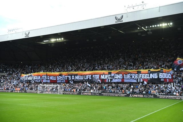 The stunning Wor Flags display ahead of their opening day clash with Nottingham Forest  (Photo by Stu Forster/Getty Images)