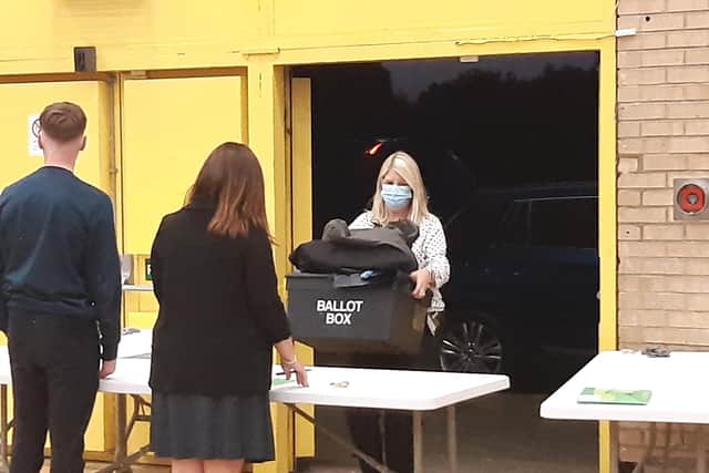 At the count