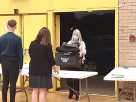At the count