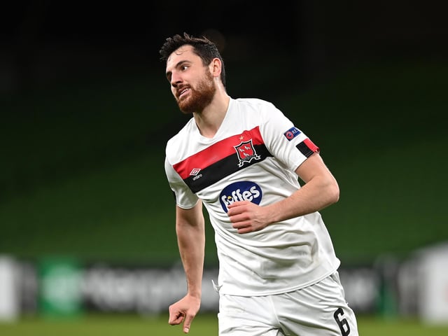 The 25-year-old midfielder has joined Hull for an undisclosed fee, signing an 18-month contract. The former Wigan man won a league and league cup double with Dundalk in 2019 and scored for the League of Ireland side against Arsenal in this season's Europa League. Picture: Charles McQuillan/Getty Images
