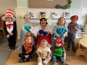 Children' at Nurserytime South Shields celebrating World Book Day.