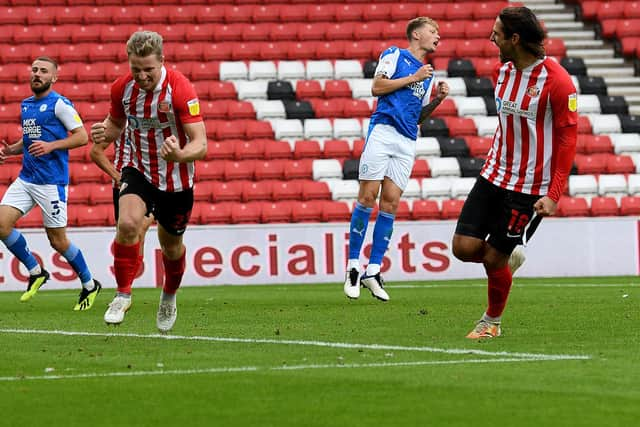 Grant Leadbitter gives Sunderland a priceless lead at the Stadium of Light