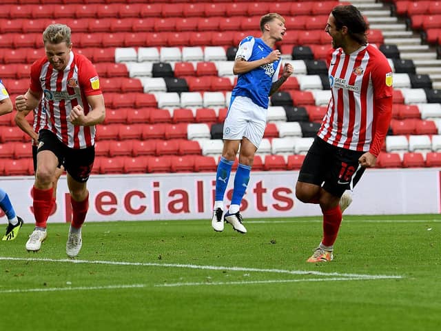 Grant Leadbitter gives Sunderland a priceless lead at the Stadium of Light
