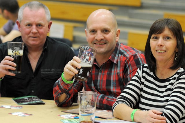 Wigan Beer Festival 2012 - real ale fans enjoy their favourite tipple.