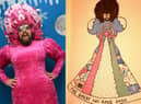 Colin Burgin-Plews aka Big Pink Dress and his design for the Great No Race dress.