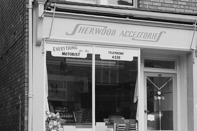 Sherwood Accessories on Clumber Street in the sixties.
