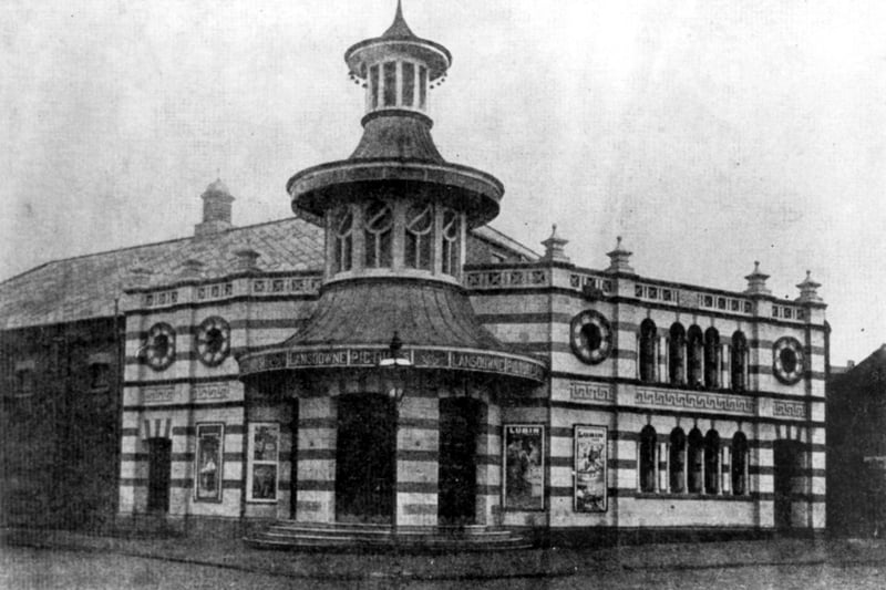 The Lansdowne Picture Palace,  junction of London Road and Boston Street, pictured in the 1920s. After the cinema closed the building hosted a range of nightclub venues and is now a convenience store. Ref no s08057
