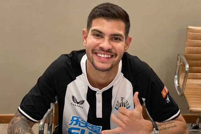 Newcastle United signing Bruno Guimaraes.