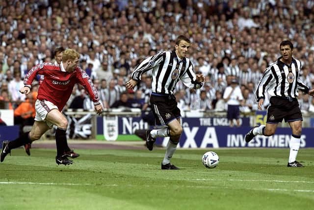 Dietmar Hamann scored five goals in 31 games for Newcastle United during the 1998-99 season. Credit: Clive Brunskill /Allsport