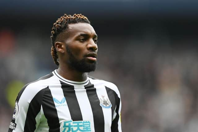 Newcastle United's Allan Saint-Maximin at the Etihad Stadium.