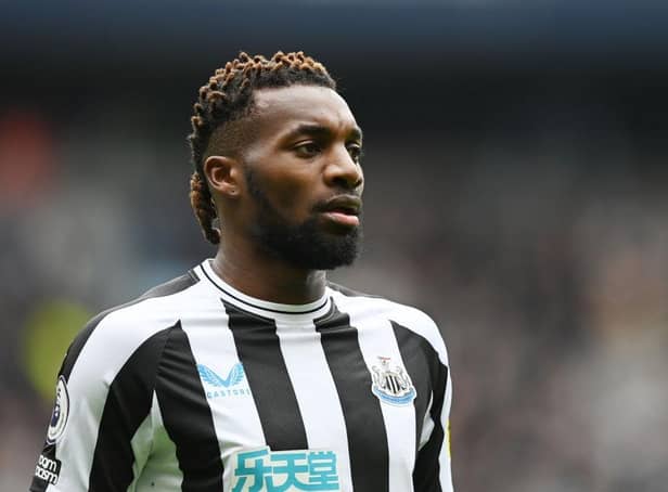 Newcastle United's Allan Saint-Maximin at the Etihad Stadium.