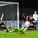 Josh Gillies's goal saw South Shields edge FC United of Manchester on Tuesday evening. Picture by Kevin Wilson