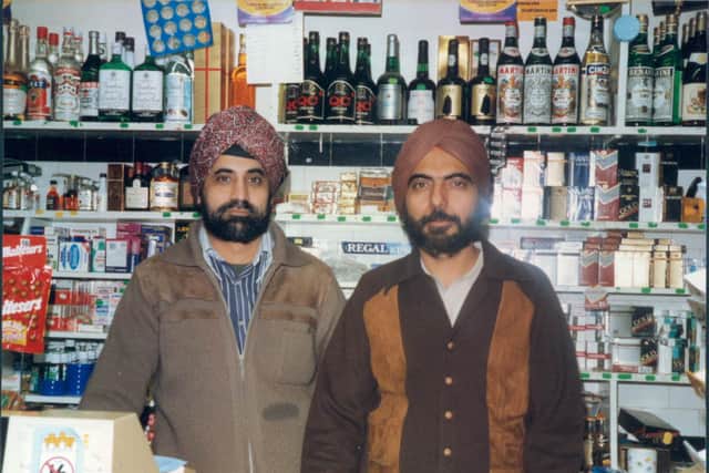 Harinder Paul Singh and his brother Amarjit Singh when the store first opened in 1981.