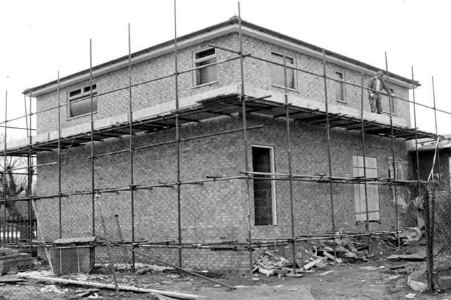 Following months of building work the new extension to Horden Colliery Welfare Rugby Supporters Club nears completion. It's a photo from 30 years ago this month.