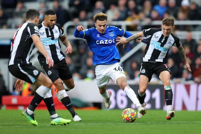 Dele Alli in action for Everton against Newcastle United. (Photo by Alex Livesey/Getty Images)