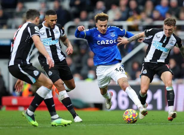 Dele Alli in action for Everton against Newcastle United. (Photo by Alex Livesey/Getty Images)
