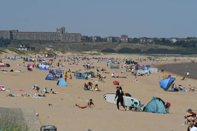 Enjoying the heatwave in South Shields on Monday, July 18th