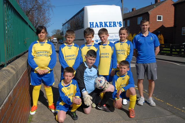 New strips for Lord Blyton School thanks to Harker's Coaches. Who do you recognise in this photo from 10 years ago?