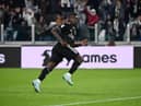 Moise Kean of Juventus FC celebrates a goal during the Serie A match between Juventus and SS Lazio on November 13, 2022 in Turin, Italy. (Photo by Stefano Guidi/Getty Images)