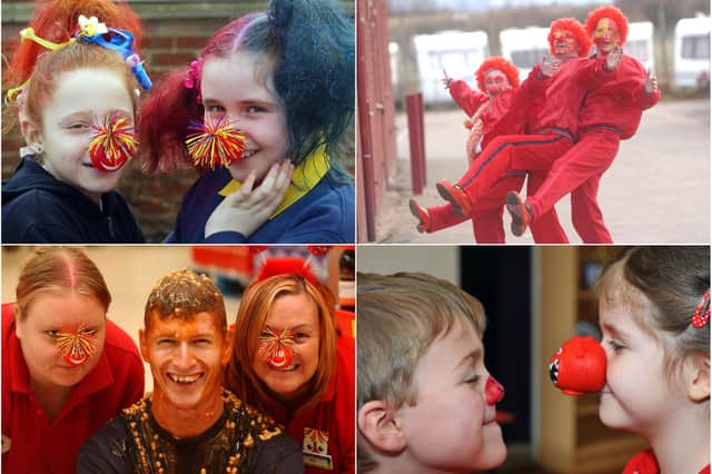 Let's sniff out some memories of Red Nose Day over the years.