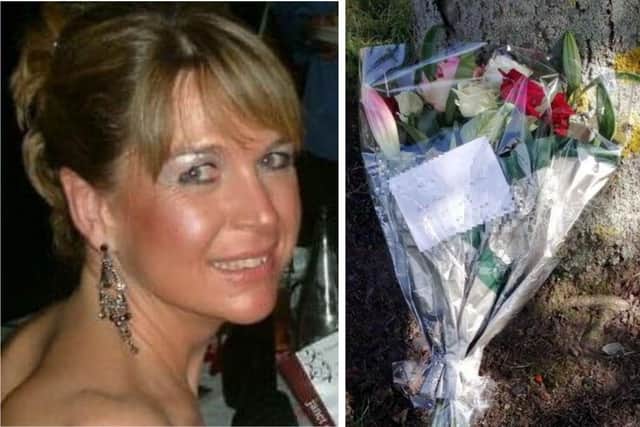 Janet Louise Carey, of South Shields, died following a collision with a bus in the town.