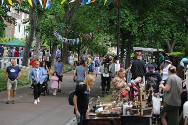 Westoe Village Fete celebrating its 50th anniversary.